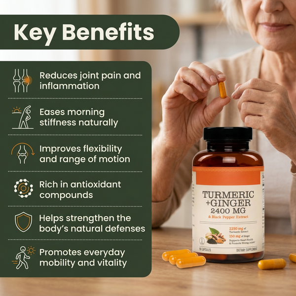 Turmeric & Ginger Capsules (2,400mg)