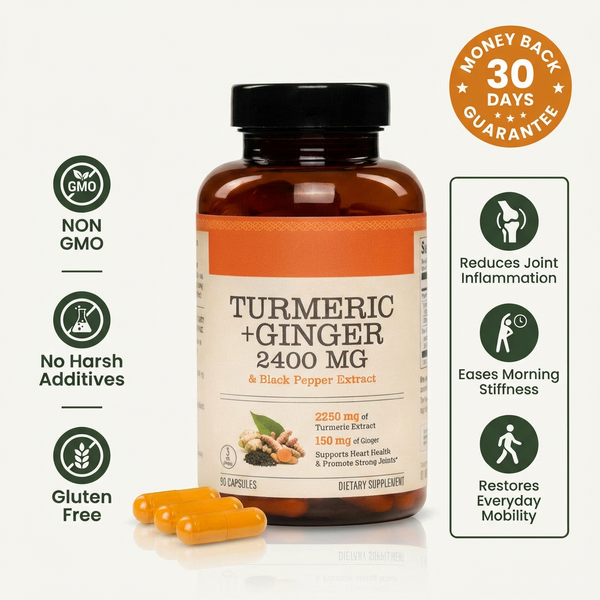 Turmeric & Ginger Capsules (2,400mg)
