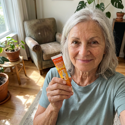 Customer holding Joint Relief Cream