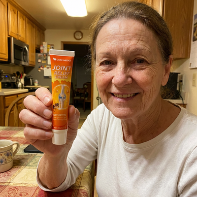 Customer holding Joint Relief Cream