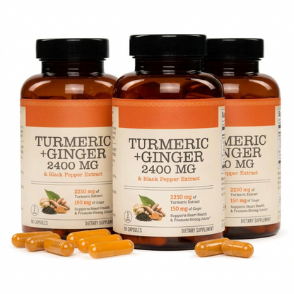Turmeric & Ginger Capsules (2,400mg)