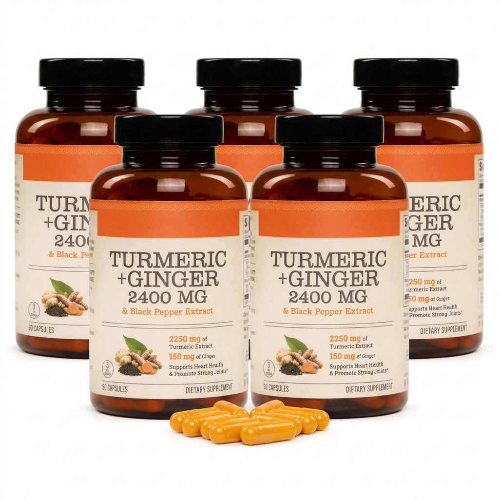 Turmeric & Ginger Capsules (2,400mg)