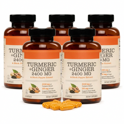 Turmeric & Ginger Capsules (2,400mg)