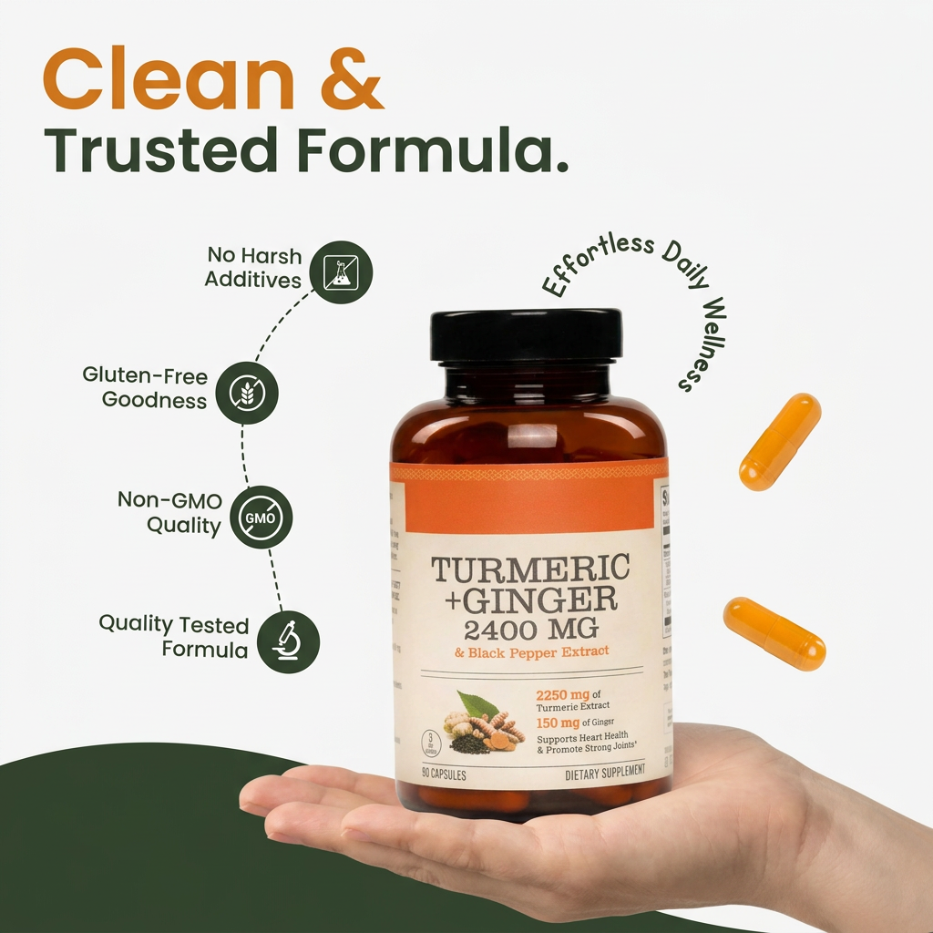 Turmeric & Ginger Capsules (2,400mg)